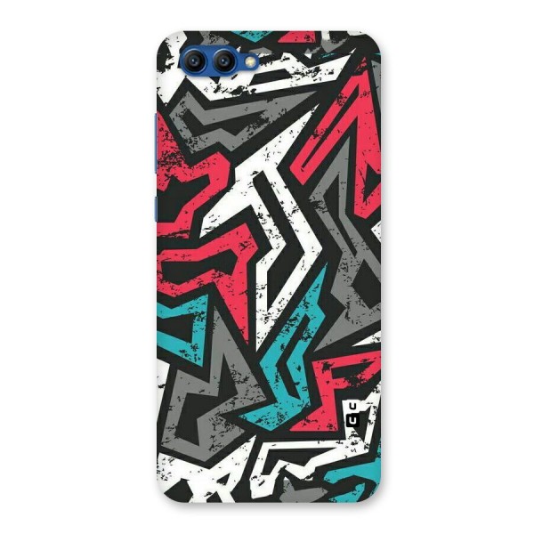 Rugged Strike Abstract Back Case for Honor View 10