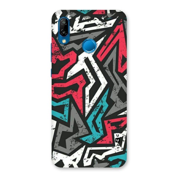 Rugged Strike Abstract Back Case for Huawei P20 Lite