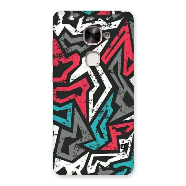 Rugged Strike Abstract Back Case for Le 2
