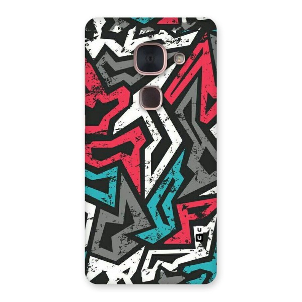 Rugged Strike Abstract Back Case for Le Max 2