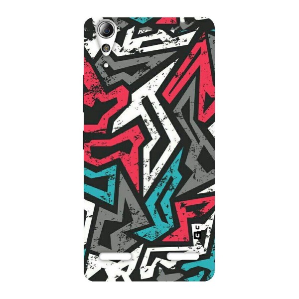 Rugged Strike Abstract Back Case for Lenovo A6000