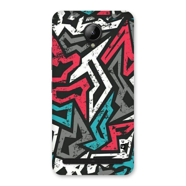 Rugged Strike Abstract Back Case for Lenovo C2