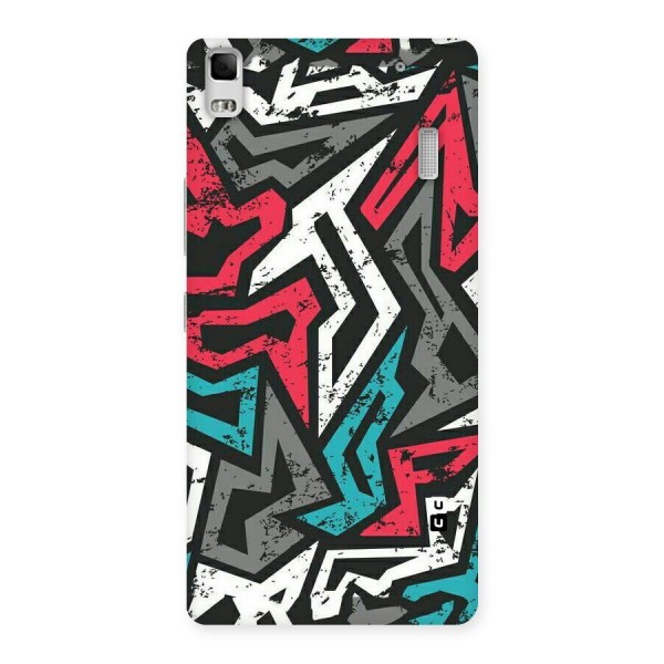 Rugged Strike Abstract Back Case for Lenovo K3 Note