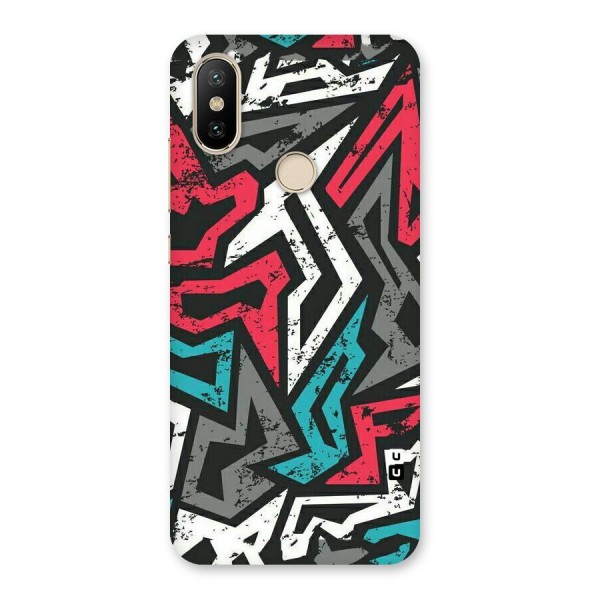 Rugged Strike Abstract Back Case for Mi A2