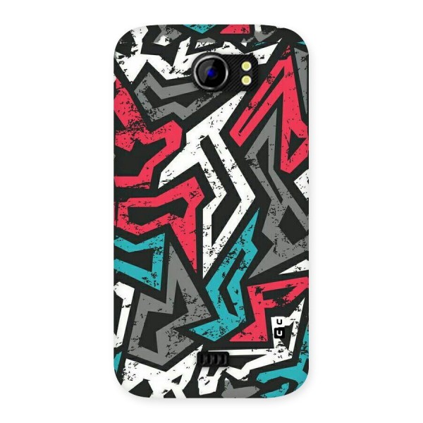 Rugged Strike Abstract Back Case for Micromax Canvas 2 A110