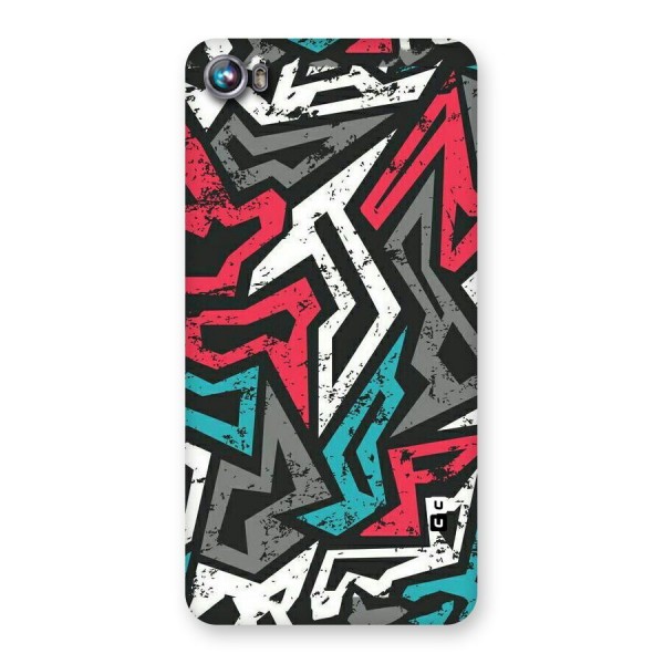 Rugged Strike Abstract Back Case for Micromax Canvas Fire 4 A107