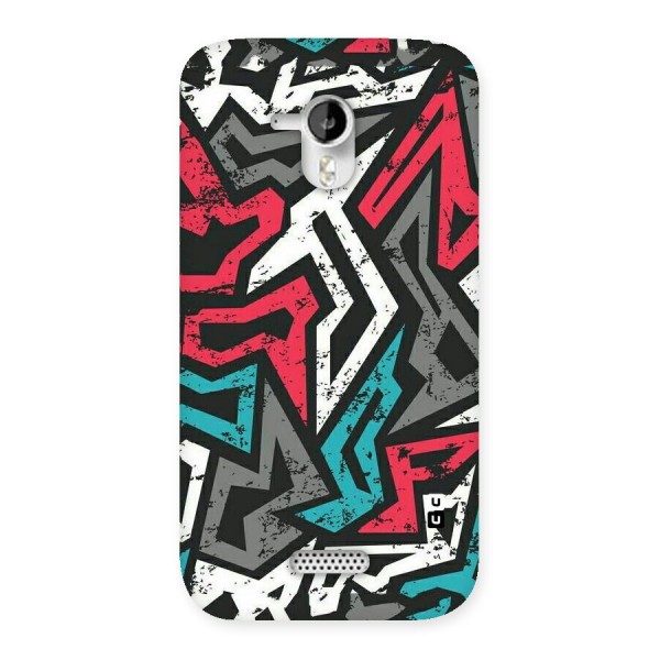 Rugged Strike Abstract Back Case for Micromax Canvas HD A116
