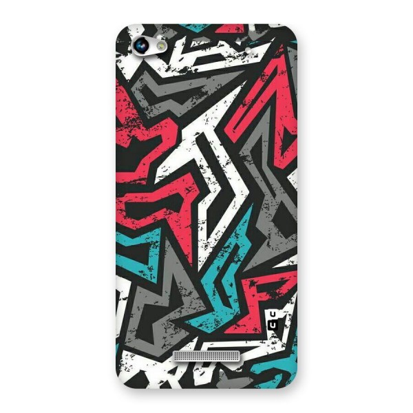 Rugged Strike Abstract Back Case for Micromax Hue 2