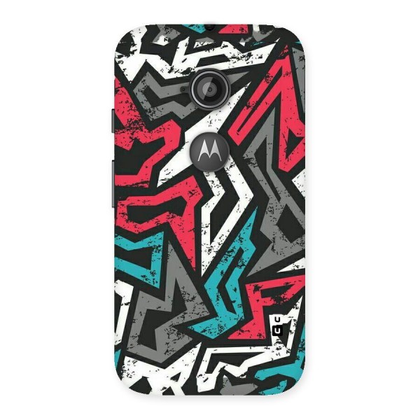 Rugged Strike Abstract Back Case for Moto E 2nd Gen