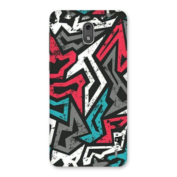 Rugged Strike Abstract Back Case for Nokia 2