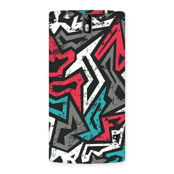 Rugged Strike Abstract Back Case for One Plus One