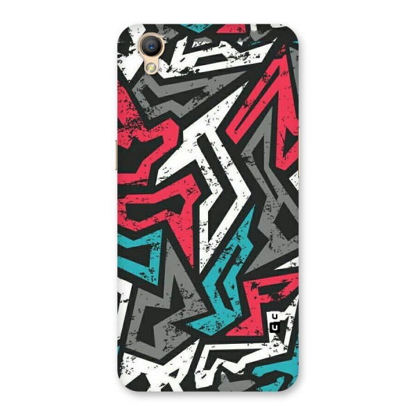 Rugged Strike Abstract Back Case for Oppo A37
