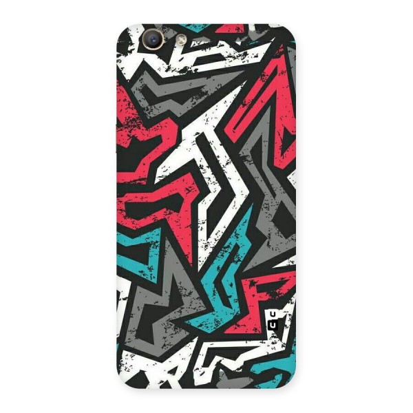 Rugged Strike Abstract Back Case for Oppo F1s