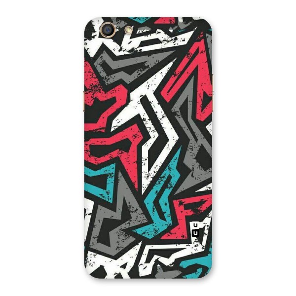 Rugged Strike Abstract Back Case for Oppo F3