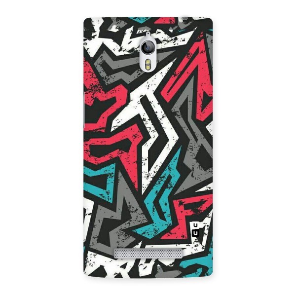 Rugged Strike Abstract Back Case for Oppo Find 7