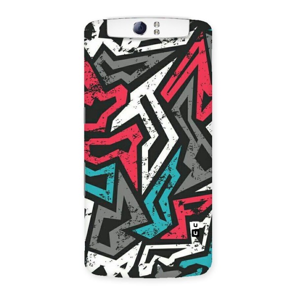Rugged Strike Abstract Back Case for Oppo N1