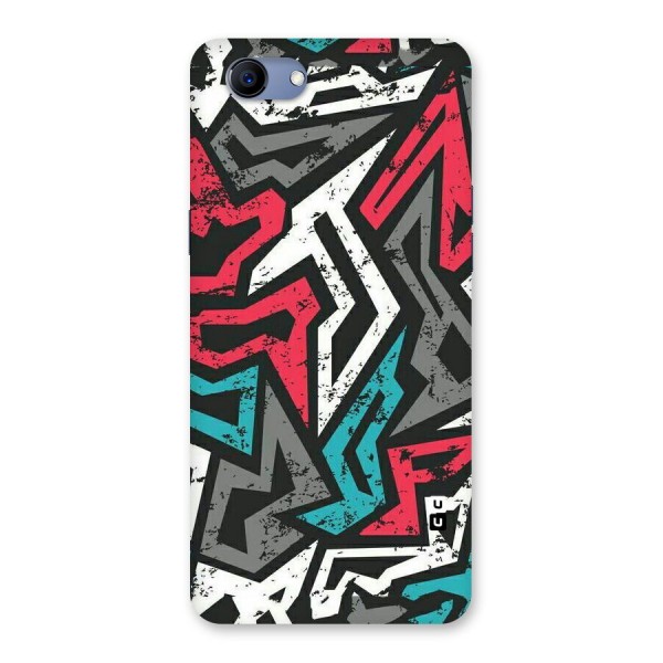Rugged Strike Abstract Back Case for Oppo Realme 1