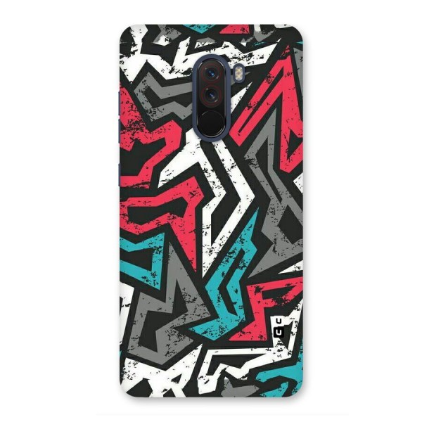 Rugged Strike Abstract Back Case for Poco F1