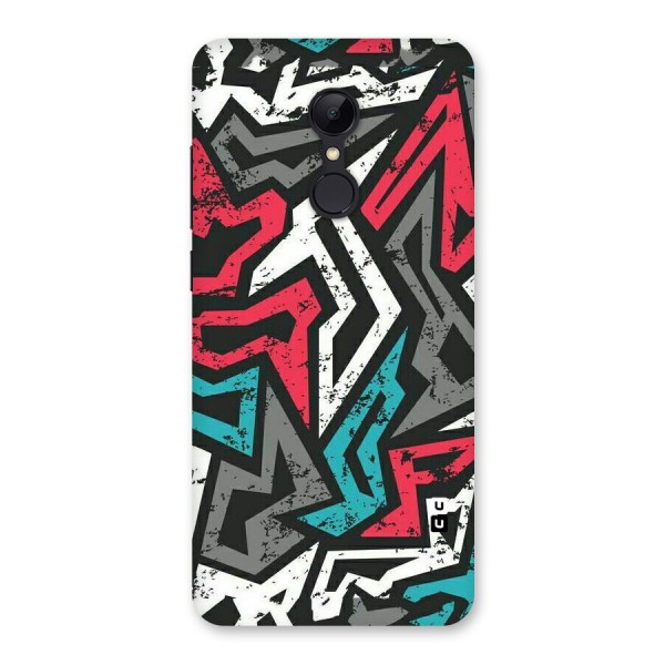 Rugged Strike Abstract Back Case for Redmi 5