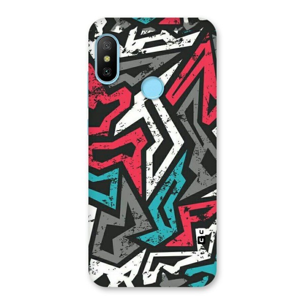 Rugged Strike Abstract Back Case for Redmi 6 Pro