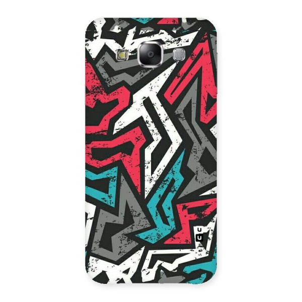 Rugged Strike Abstract Back Case for Samsung Galaxy E5