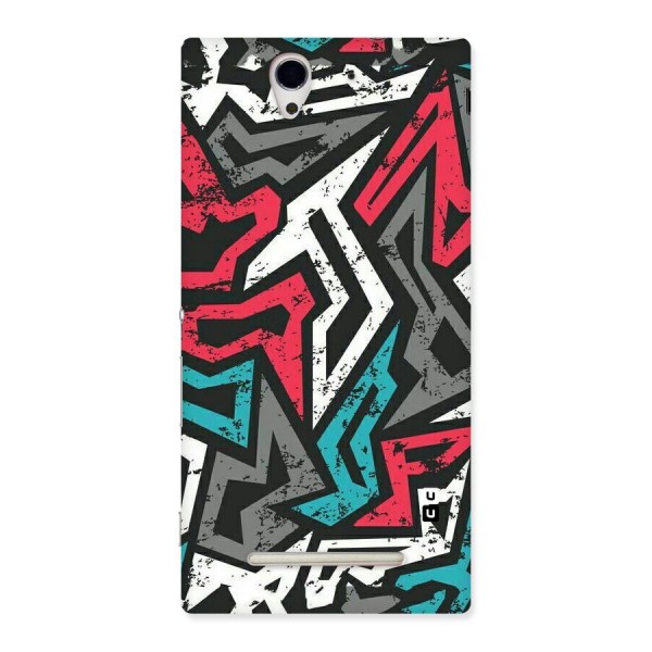 Rugged Strike Abstract Back Case for Sony Xperia C3