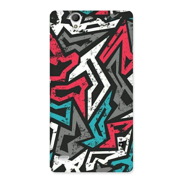 Rugged Strike Abstract Back Case for Sony Xperia C4