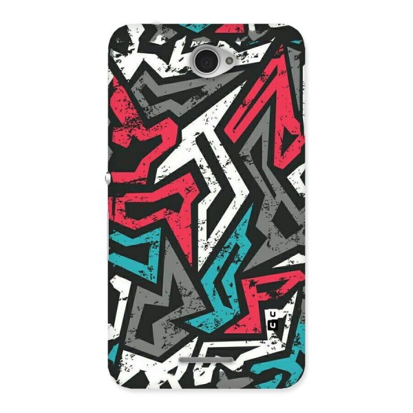 Rugged Strike Abstract Back Case for Sony Xperia E4