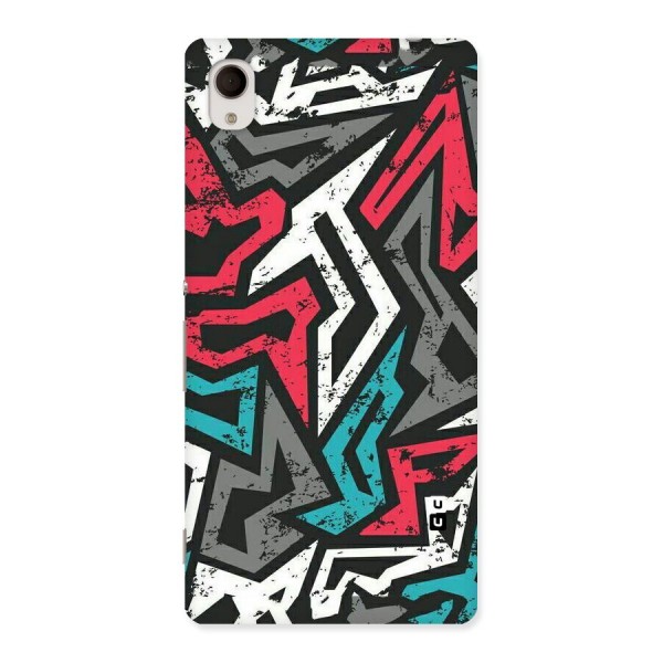 Rugged Strike Abstract Back Case for Sony Xperia M4