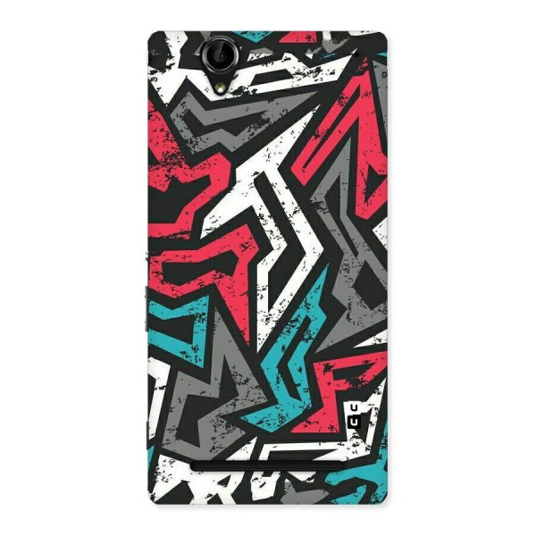 Rugged Strike Abstract Back Case for Sony Xperia T2