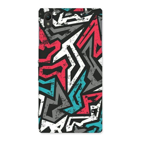 Rugged Strike Abstract Back Case for Sony Xperia Z1
