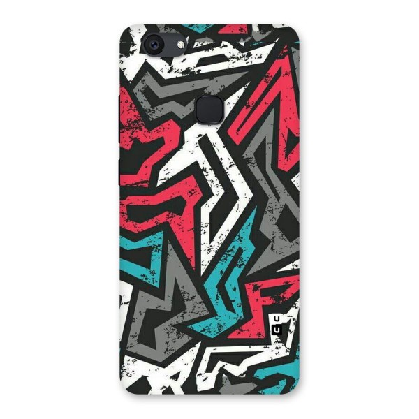 Rugged Strike Abstract Back Case for Vivo V7 Plus