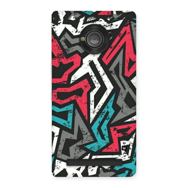 Rugged Strike Abstract Back Case for Yu Yunique