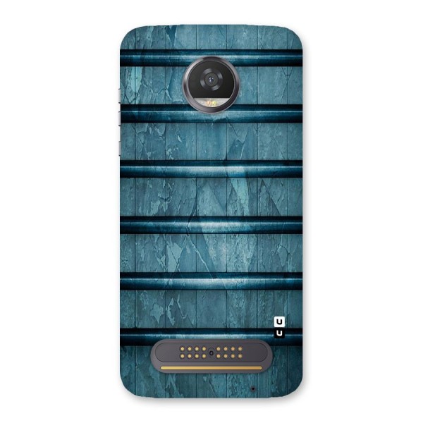 Rustic Blue Shelf Back Case for Moto Z2 Play