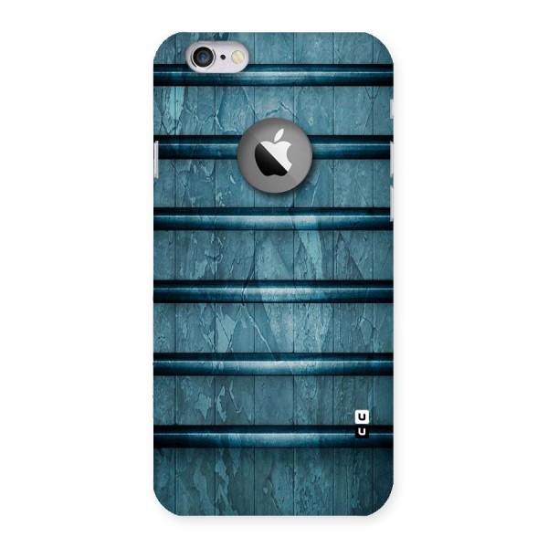 Rustic Blue Shelf Back Case for iPhone 6 Logo Cut