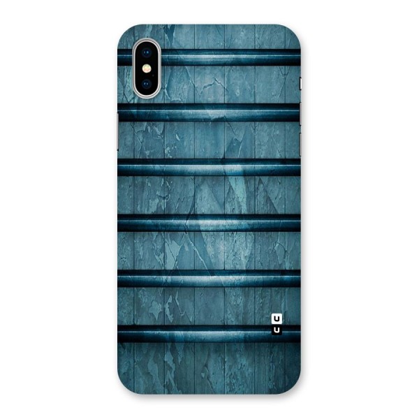 Rustic Blue Shelf Back Case for iPhone X