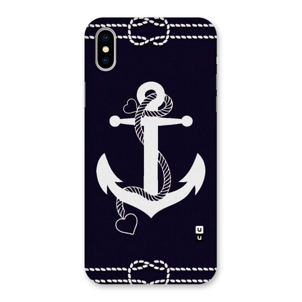 Sail Anchor Back Case for iPhone X