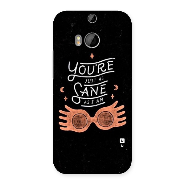 Sane As I Back Case for HTC One M8