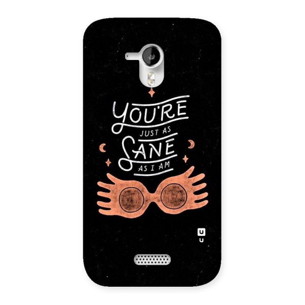 Sane As I Back Case for Micromax Canvas HD A116