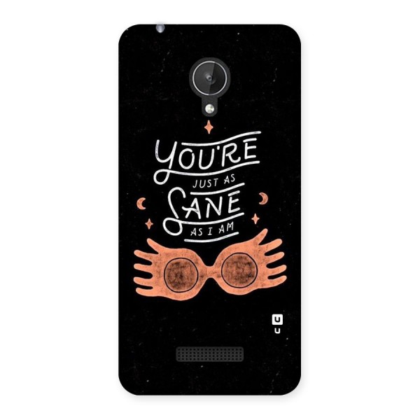 Sane As I Back Case for Micromax Canvas Spark Q380