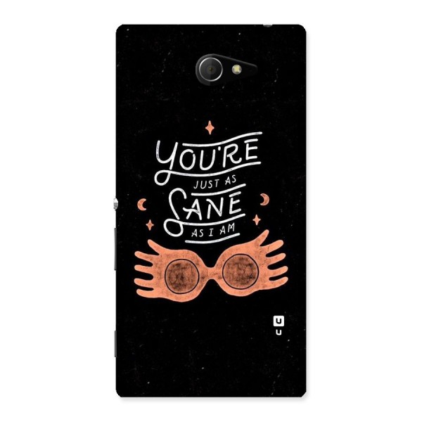 Sane As I Back Case for Sony Xperia M2