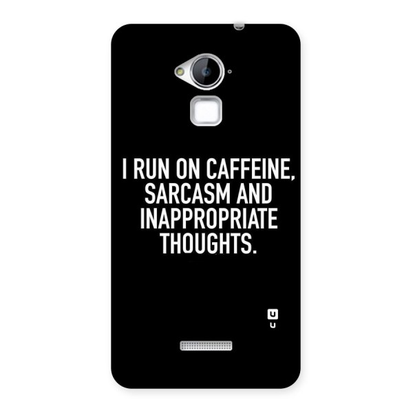 Sarcasm And Caffeine Back Case for Coolpad Note 3