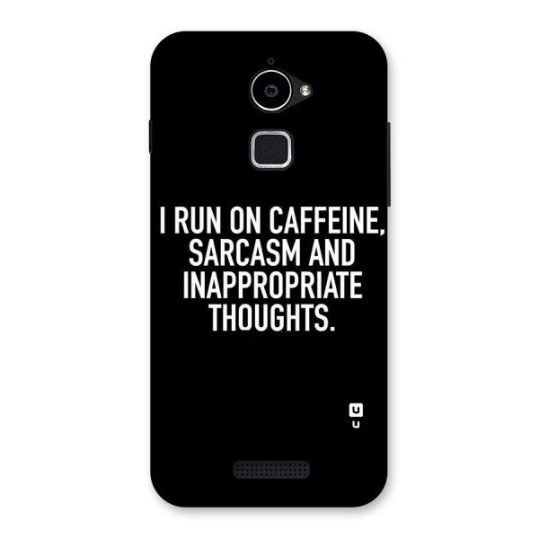 Sarcasm And Caffeine Back Case for Coolpad Note 3 Lite