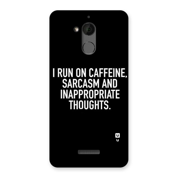 Sarcasm And Caffeine Back Case for Coolpad Note 5