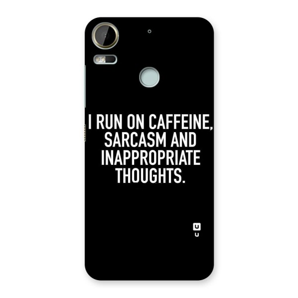 Sarcasm And Caffeine Back Case for Desire 10 Pro