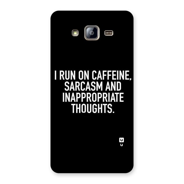 Sarcasm And Caffeine Back Case for Galaxy On5