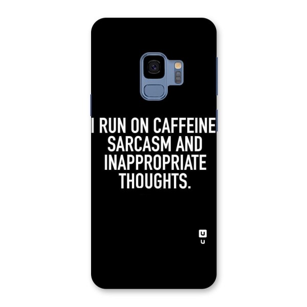 Sarcasm And Caffeine Back Case for Galaxy S9