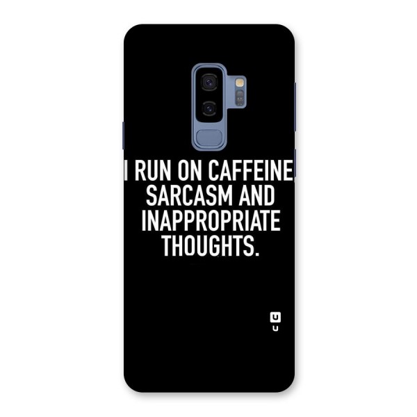 Sarcasm And Caffeine Back Case for Galaxy S9 Plus
