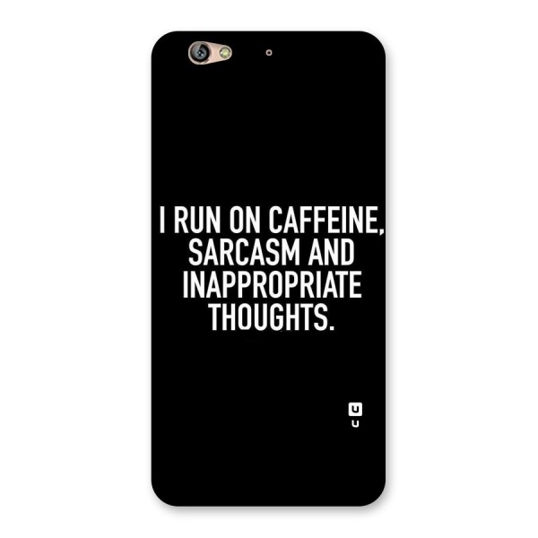 Sarcasm And Caffeine Back Case for Gionee S6