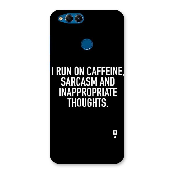 Sarcasm And Caffeine Back Case for Honor 7X
